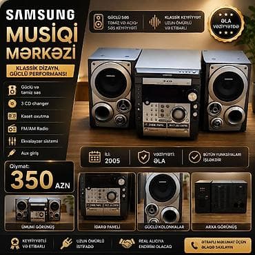 Samsung Musiqi Mərkəzi – klassik dizayn, güclü performans
