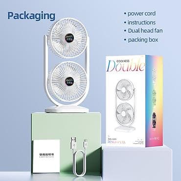 ventil: Masaüstü 2 Başlı Sərinkeş Double Coolness Dual Fan . ❄️ Sərinlik artıq — 8