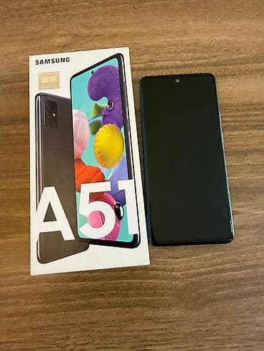 Samsung Galaxy A51, 64 GB, rəng - Qara, İki sim kartlı