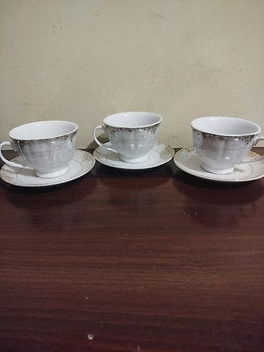 cay: Çay dəsti, Farfor, 6 nəfərlik, SSRİ — 5