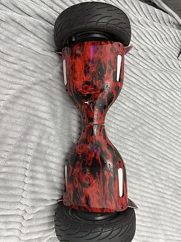 ucuz hoverboard: Elektrikli hoverboard – alov naxışlı, 2 təkərli, balans skuter — 2