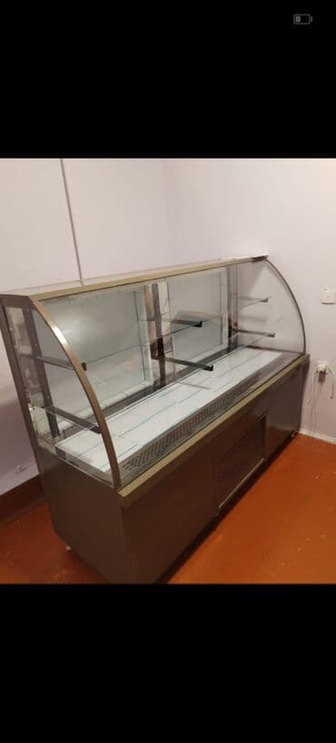 soyuducu hissələri: Vitrin tipli soyuducu tezgah - Şüşə vitrinli, ön hissəsi qövs — 1