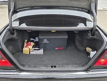 mercedes e 240 2004: Mercedes-Benz S-Class sedan (W140 kuzov) – qara rəngli, tam ölçülü — 8