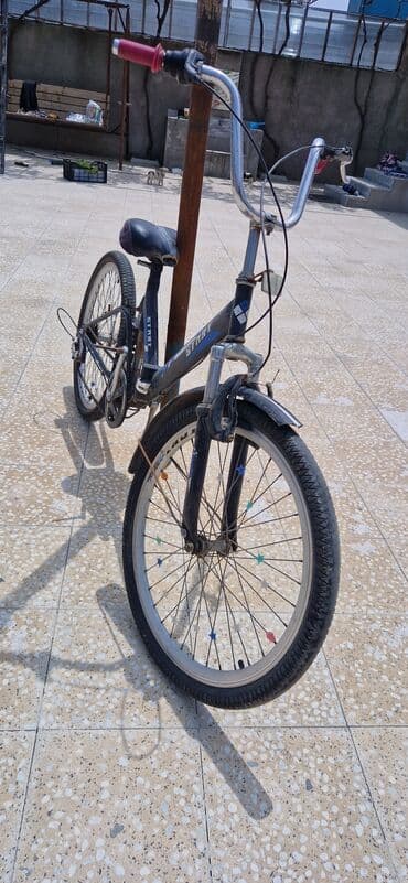 velosiped uşaq üçün: İşlənmiş İki təkərli Uşaq velosipedi Start, 24", sürətlərin sayı: 7, Ünvandan götürmə — 7