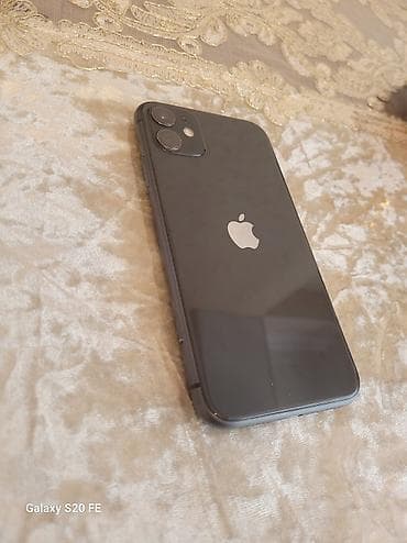 iphone şarj: IPhone 11, 64 GB, Qara, Zəmanət, Simsiz şarj, Face ID — 3