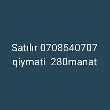 Məhsul satılır qiyməti 280manat 0708540707 lalafo.az -da Məhsul satılır qiyməti 280manat 0708540707