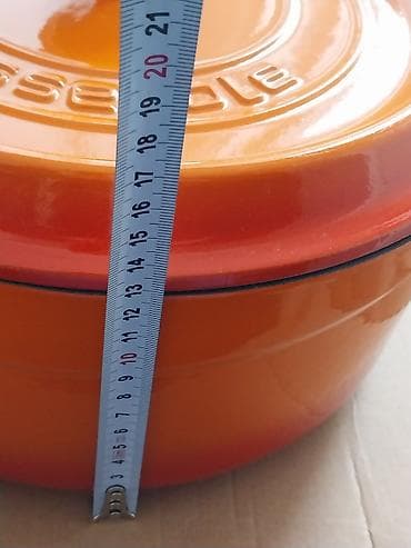 tavalar: Qazan, rəng - Narıncı, Çuqun, 28 sm, Türkiyə — 4