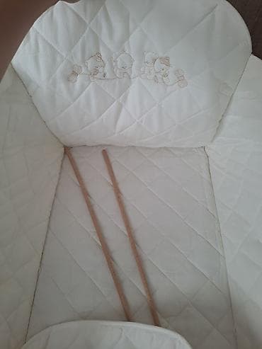 Oğlan və qız üçün, İşlənmiş, Dördbucaq, Beşik, Dəstsiz, Matras ilə, Yellənmə mexanizmsiz — 4