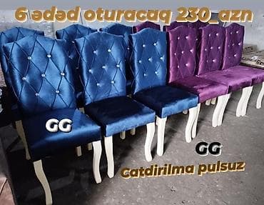 складные стулья: Sifarişlə 6 ədəd stul 230_azn.Rəng seçimi var.Elde varolmayanda — 4