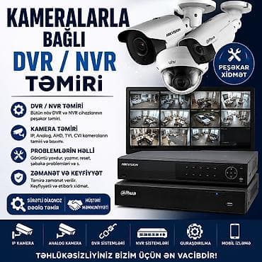 pitiminutka temiri: Peşəkar DVR/NVR və kamera təmiri xidməti - DVR/NVR təmiri: Bütün növ — 1