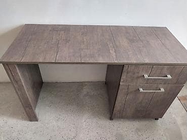 Ofis/iş masası – sağ tərəfdə çekmecəli modul - Material: ağac