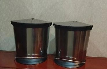 Künc üçün üçbucaq formalı məişət zibil qabları (2 ədəd dəst). - — 1