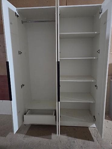 wkaflar: 4 qapılı, Siyirməli, Ağ, Digər material, Açılan, Düz dolab — 2