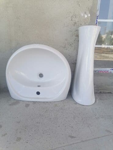 раковина квадратная: Б/у Умывальник, Керамика, C гарантией, Самовывоз — 1