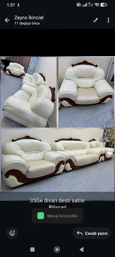 inter tekstil sumqayit: 350₼ divan desti satılır
Biləcəri
2223 zeyno♥️ — 1