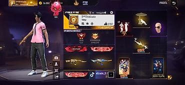Free Fire hesabı – yüksək səviyyəli, zəngin kolleksiya və nadir
