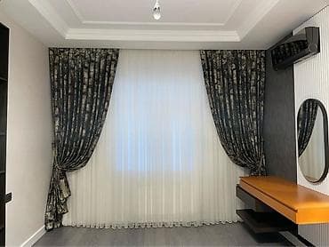 Pərdə və jalüz çeşidləri - Klassik pərdə dəstləri: Qalın dekorativ