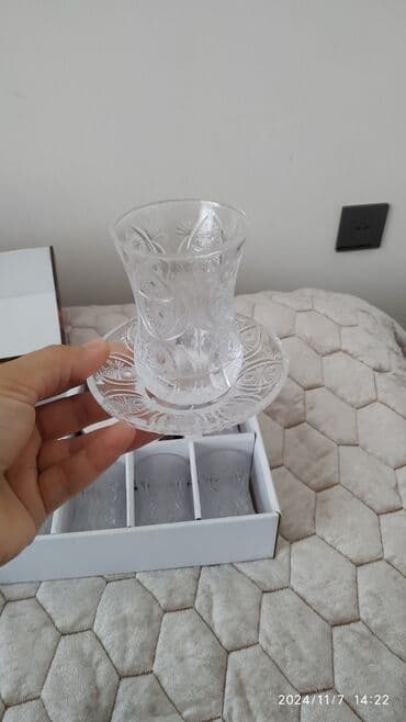 suse caynikler: Fincanlar, Şüşə, 6 ədədli dəst, Azərbaycan — 2