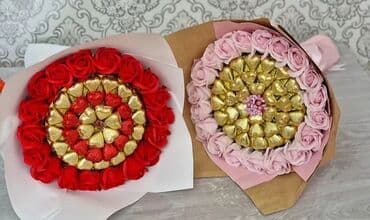 букет из мягких игрушек: Müəllimlər gününə özəl şokolad buketi#sifariş qəbul olunur.Sifariş — 1