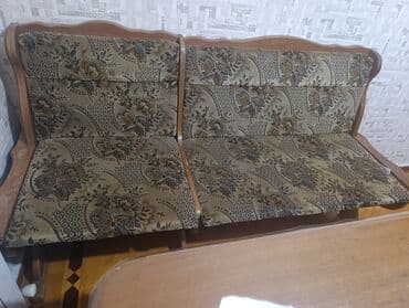 doşəmə taxtası: Klassik üslubda qonaq otağı dəsti - Taxta karkaslı 2 yerlik oturacaq — 1