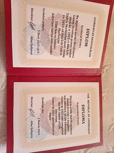 Salam mən öz sahem üzrə iş axtarıram mən öz kursu bitirmişəm iynə — 4