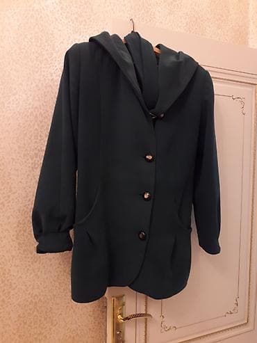 smart 2030 c003: Tünd yaşıl rəngdə qadın üst geyimi – qısa palto/kardiqan tipli model — 1