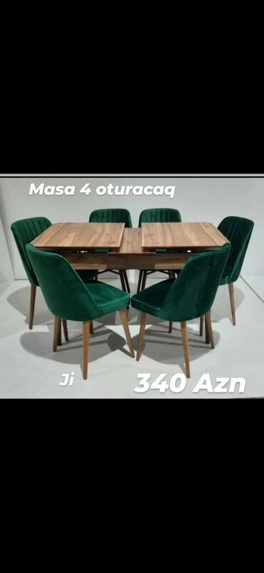 quxna stulu: Qonaq otağı üçün, Yeni, Açılan, 4 stul — 1