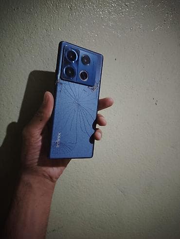 philips xenium 9@9h: Infinix Note 40 Pro, 256 GB, rəng - Göy, Sensor, Simsiz şarj, Face ID — 1