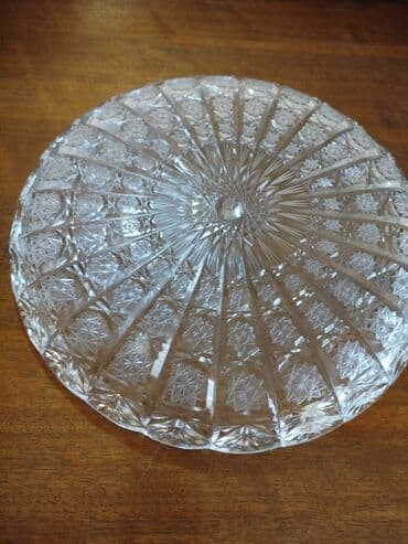 qedimi boşqablar: Boşqablar, 1 əd, rəng - Ağ, Xrustal — 3