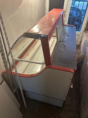 vitrin panel: Sərin vitrin – mağaza/kafe üçün - Şüşəli ön panel və yanlar — 1