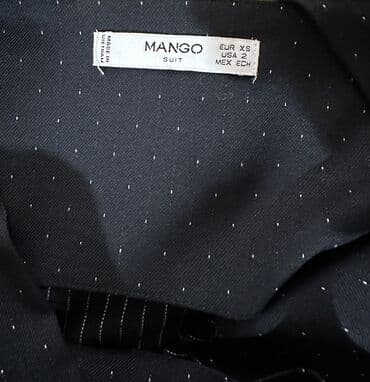 elbiseler: Mango Qadın Göy rəngdə qısa don Bel xətti yığılmış formadadır, ətək — 3