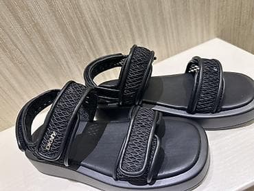 Basanoşka və səndəllər: Ölçü: 38, rəng - Qara, Yeni — 4