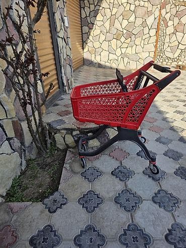 Qırmızı plastik alış-veriş arabası 0555617672 hovsan - Material — 5