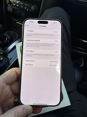 ikinci el ayfon 6: IPhone 16 Pro Max, 256 GB, Ağ, Face ID — 7