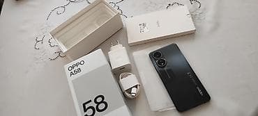 Oppo A58 4G, 128 GB, rəng - Qara, Sənədlərlə