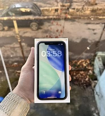 islenmis iphone x: IPhone 11, 64 GB, Qara, Face ID — 3