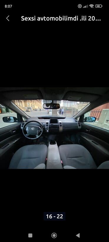 bmw x7 2009: Toyota Prius (2-ci nəsil) hibrid hetçbek - Gümüş-boz rəng (dark — 10