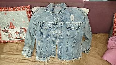 cins pencey: Qadınlar üçün cins gödəkçə - Rəng: Açıq mavi/stonewash - Material — 1