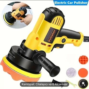 r15 disklər: Sürətli Avtomobil Cilalayıcısı 600-3700 RPM, Çıxarıla bilən tutqan, 2 — 2