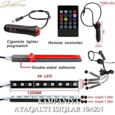 запчасти для авто: Salon üçün rəng dəyişən led işıqlar bundan başqa hər növ avtomobi̇l — 5