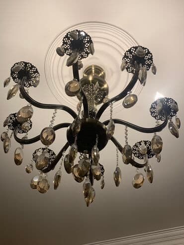 Çılçıraq, 8 lampa, Xrustal