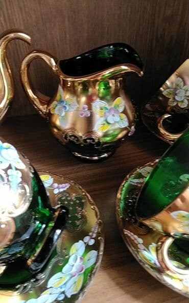 Çay dəstləri və servizlər: Çay dəsti, rəng - Yaşıl — 6