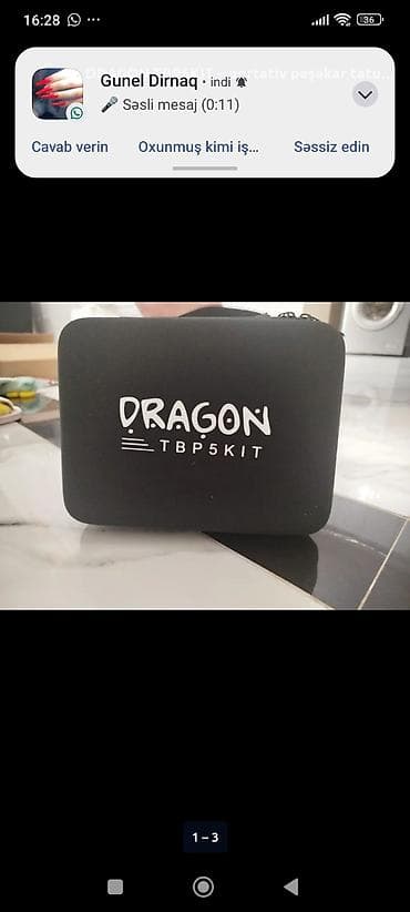 DRAGON TBP5KIT – portativ peşəkar tatu dəsti Kompakt sərt futlyarda
