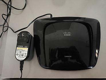Video oyunlar və konsollar: Linksys (Cisco) simsiz router + orijinal adapter Xüsusiyyətlər: - — 2