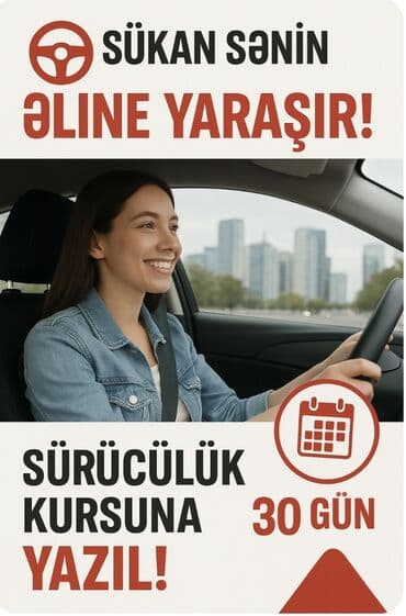 sürücülük işi: Sürücülük kursu, (B), (C), (A), Cip, Sedan — 3