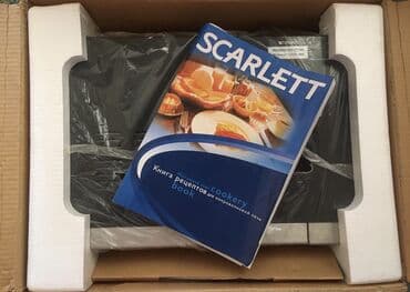 Микроволновки: Микроволновка Scarlett, Отдельностоящая, С микроволнами, цвет - Черный, Новый — 5