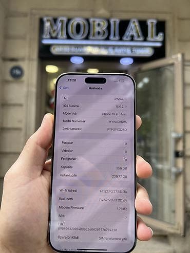 iphone xs pro max: IPhone 16 Pro Max, 256 GB, Desert Titanium, Zəmanət, Simsiz şarj, Face ID — 3