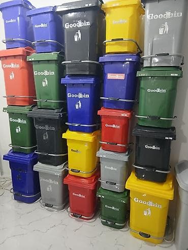 Plastik “Goodbin” tullantı qutuları - Təyinat: məişət, ofis, obyekt — 10