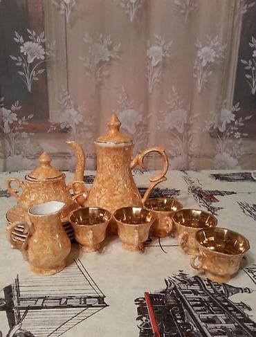 zerif cay: Çay dəsti, rəng - Qara, Keramika — 1