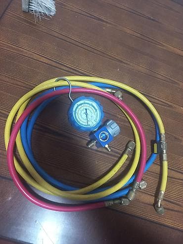 Soyuducu sistemlər üçün manometr şlanga dəst - Rənglərlə işarələnmiş